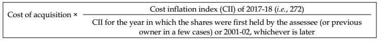 Calculation of Fair Market Value (FMV) on January 31, 2018 Fair Market Value (FMV) on January 31, 2018